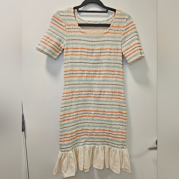 Opening Ceremony Smocked Ruffle Hem Dress Size M - Picture 4 of 11